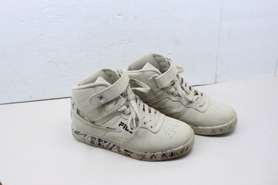 Fila Youth Vulc 3FM02164-265 Beige High Top Basketball Shoes Sneakers Size 4