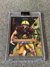 Cam Skattebo 1/1 diagonal gold Stacked Deck Wild Card