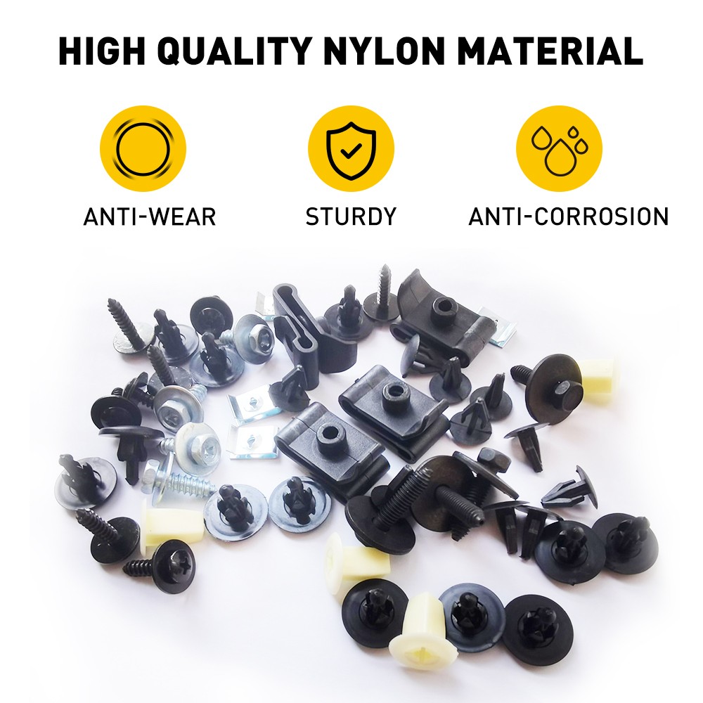 50PC Under Engine Cover Clips Underbody Mudguard Shield Screws for Toyota Lexus