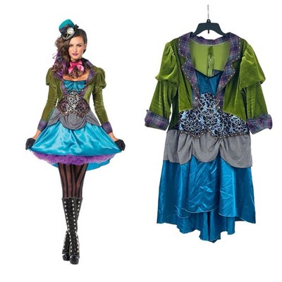 Leg Avenue Deluxe Steampunk Mad Hatter Halloween Costume Alice in  Wonderland 2X