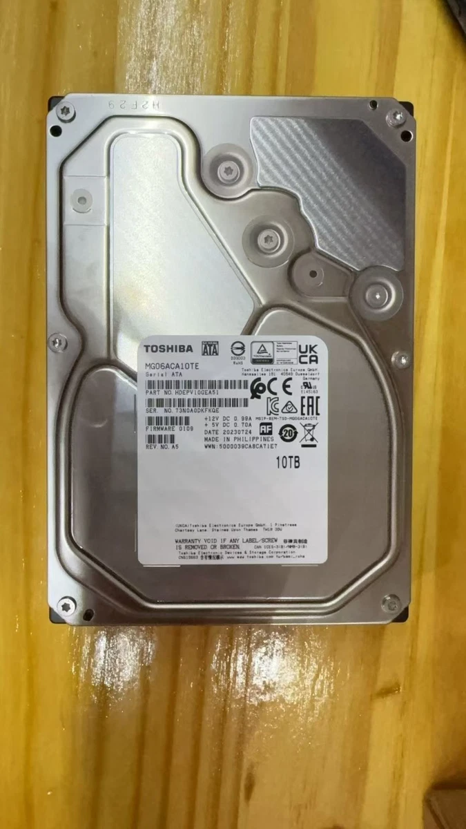 Toshiba Internal Hard Disk Drives 10 TB Storage Capacity for sale