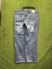 Akademiks Baggy Jeans Mens 42 Loose Fit Lightning Pockets Y2K Grunge Skater 00s