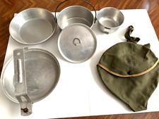 6 Piece Cooking Camping Aluminum Kit Pot & Pa...