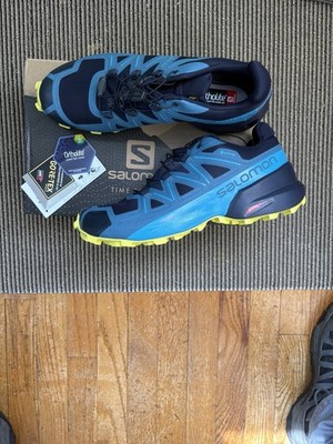 Salomon Men s Speedcross GTX 5 Size 10 Night Sky/ Barrier Reef/ Evening Primrose