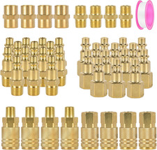 Air Hose Fittings 1/4" NPT Industrial Grade M/D Type - Quick Connect Kit 45pcs