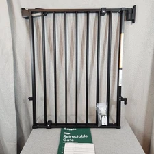 Babelio Safety Gate Baby Dog Black 31 in -55 in NEW No Bottom Bar Doorway Stairs
