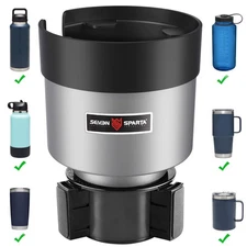 Seven Sparta Car Cup Holder Expander with Adjustable Base, Compatible with H...