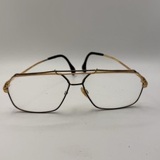 Vintage 80s Hip Hop Cazal 734 Sunglasses Frames Gold Black 62-13 Germany Nice