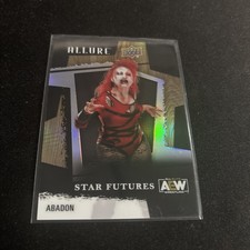 2022 Upper Deck Allure AEW Star Futures Abadon #131 Table Rainbow