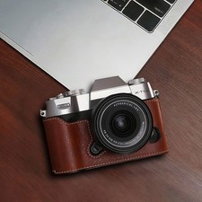 For Fujifilm X-T50 XT50 PU Leather Camera Bag Dock Case Base Protection Cover