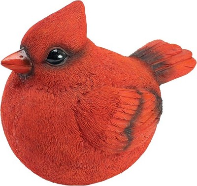 Design Toscano Cardinal Burly Bird Statue Red 