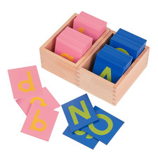Lower and Capital Case Sandpaper Letters,Early Child Development Learning Materi