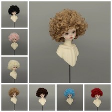 1/6 1/4 1/3 Kinky Curly Wig Doll Afro Hair Big Hair Multi-color For BL BJD Doll
