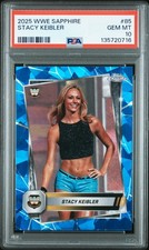 2025 Topps Chrome WWE Sapphire Edition #85 STACY KEIBLER Hall of Fame - PSA 10