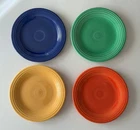 Genuine Fiesta Ware Dinner Plate Red Cobalt Blue Green Yellow