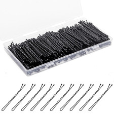 Bobby Pins 300 Pcs, Bobby Pins Black 2Inches, Reusable Invisible Wave Non Slip