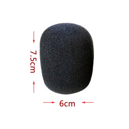 Cubiertas de micrófono de espuma para micrófono de escenario negro 5 piezas cubiertas de micrófono suaves para karaoke DJ - Imagen 9 de 11