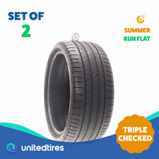 Set Of 2 Used 25535r19 Bridgestone Turanza T005 Rft 96y - 632