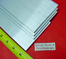 4 Pieces 1/4"x 4" ALUMINUM 6061 FLAT BAR 6" long T6511 Plate Extruded Mill Stock