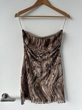 Urban outfitters - strapless bandeau mini dress - snake print - medium
