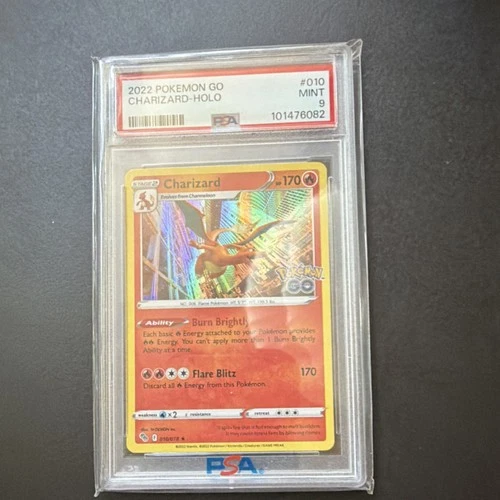 Pokémon Charizard 010/078 GO Holo Rare PSA 9 Mint Dragon 2022 English