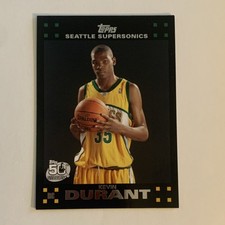 Topps 2007-08 Kevin Durant #112 Rookie Card 50th Anniversary Supersonics. rookie card picture