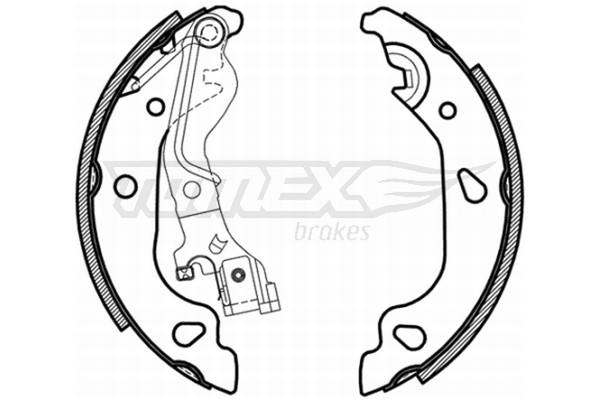 Bremsbackensatz Tomex Brakes TX 21-59 FüR Punto Fiat 16V 188 233 235 253 255 333-image