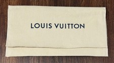 MINT Authentic LOUIS VUITTON Dust Bag 11" x 6" Envelope Style Thick Double Layer