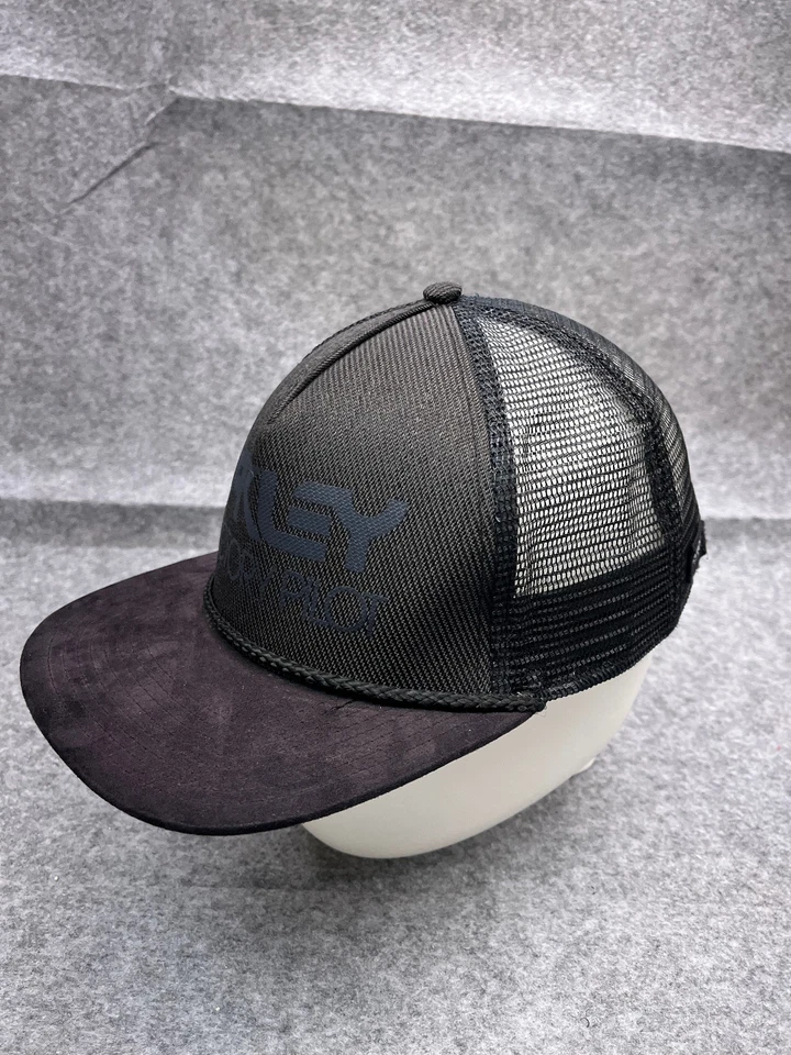 Gorra Oakley Factory Piliot espalda a presión adulto talla única negra poliéster camionero Foto 4 de 4