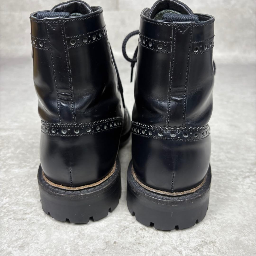 PRADA Commando Sole Boots, Leather, Black, Unisex, US7.5, From Japan, y9746 thumbnail 6