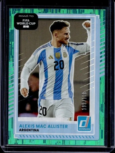 2025-26 Panini Donruss Road to FIFA World Cup 26' Alexis Mac Allister Teal #/199
