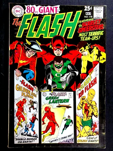 Flash 178 FN 6.0   Golden age Flash app Vintage DC Comics  1968