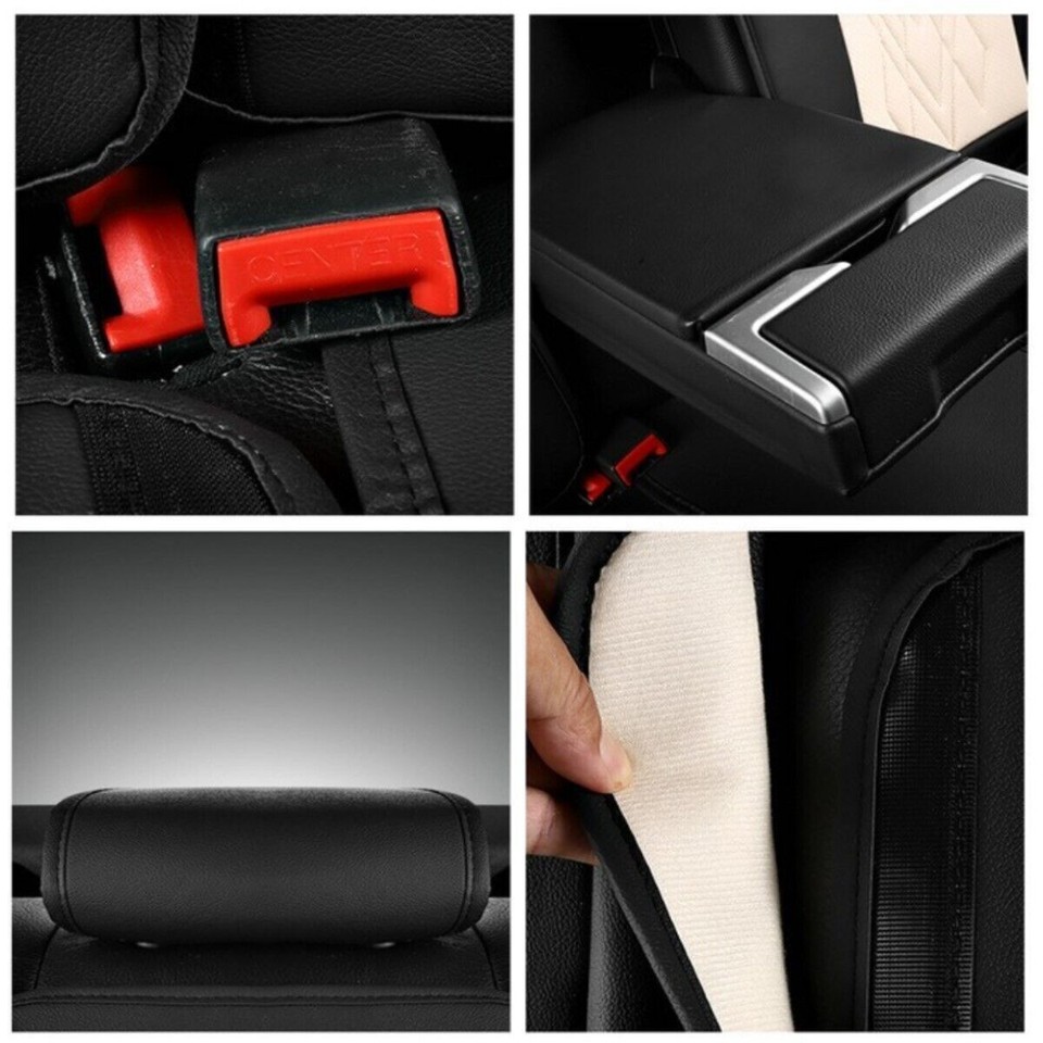 For Toyota Car Seat Cover Full Leather 5Seats Front Rear