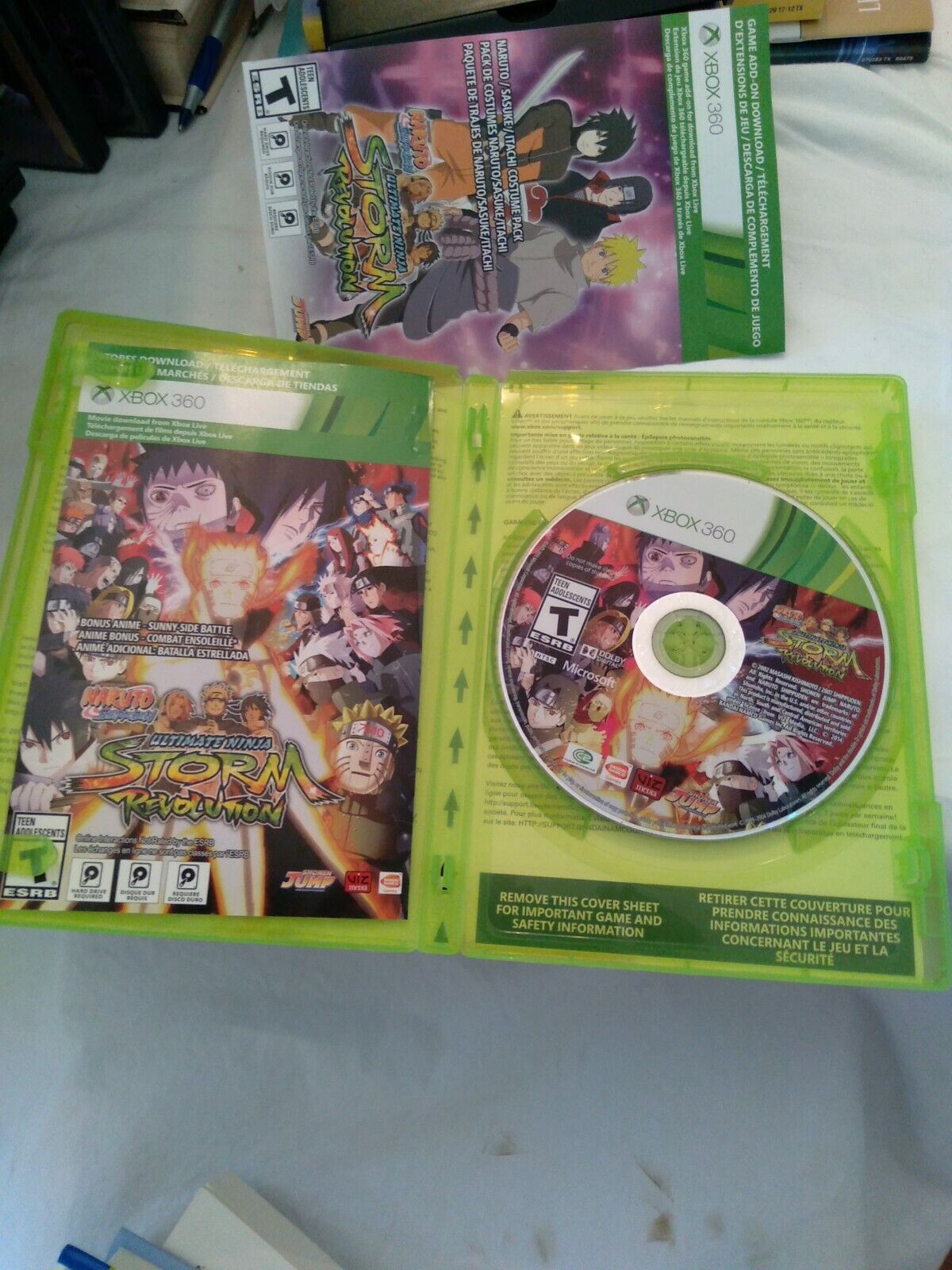 Naruto Shippuden: Ultimate Ninja Storm Revolution - Naruto Card and Bonus  Anime! 722674211468