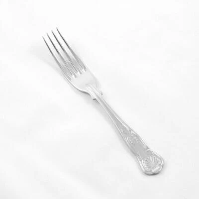 Nuovissima forchetta da dessert Kings in acciaio inox realizzata a Sheffield Inghilterra
