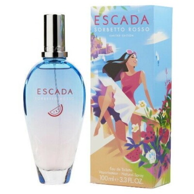 ESCADA SORBETTO ROSSO LIMITED EDITION 100ML EDT SPRAY BRANDNEU & VERSIEGELT