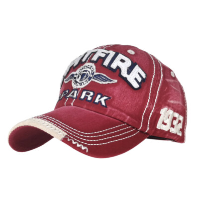 Popular Baseball Dad Hat Adjustable SPARK letter washed pure cotton baseball cap