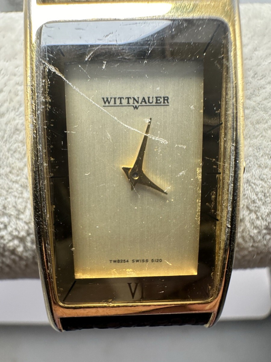 Wittnauer‎ Ladies Tank Watch Tw8254-5120 New Battery 22MM 7.75\