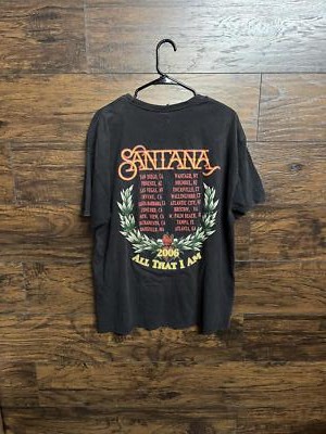 Santana Tour Tee All That I Am 2006 Santana T-shirt - XL | eBay