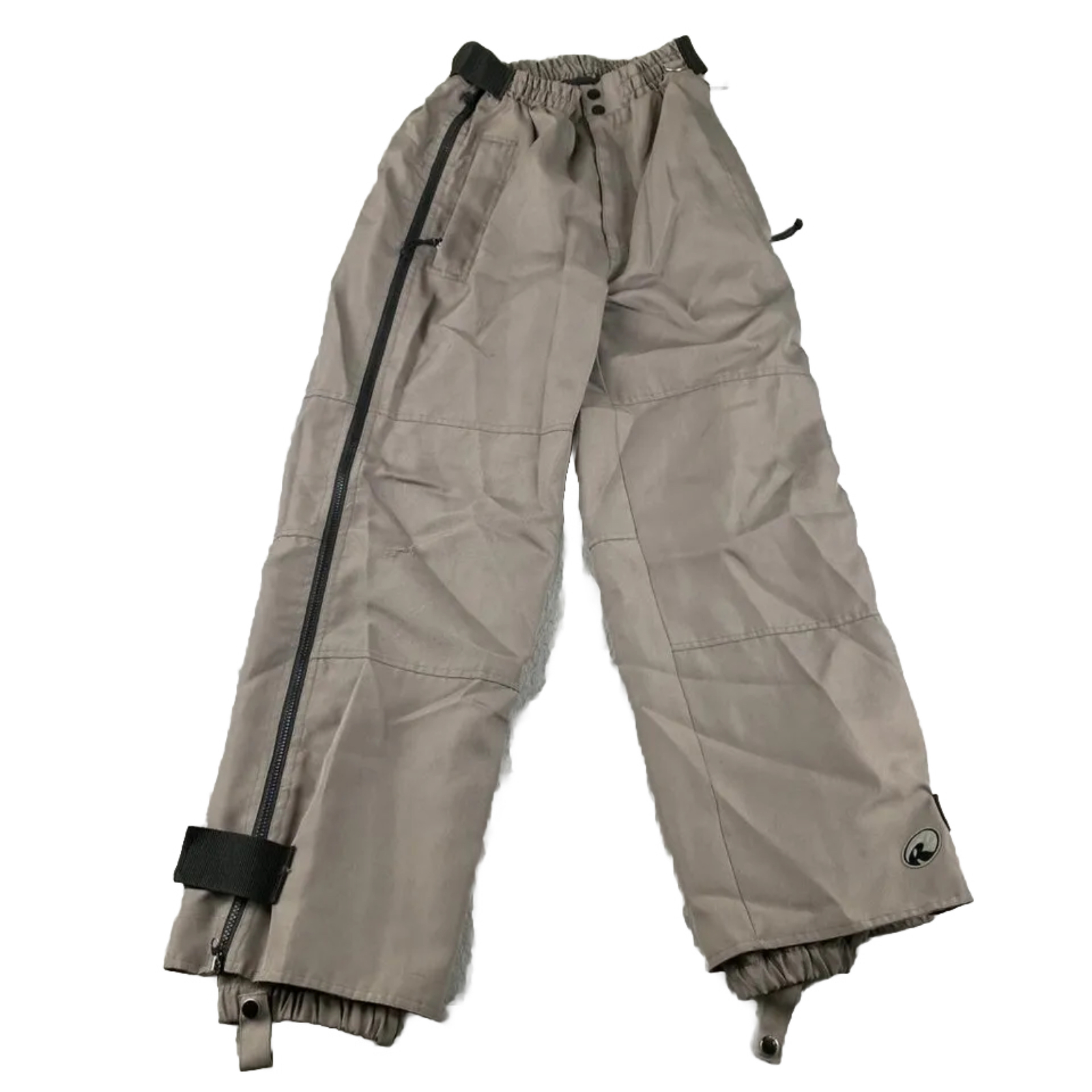 Ripzone Snowboard Pants Women Small Beige Lined Zip Pockets Elastic