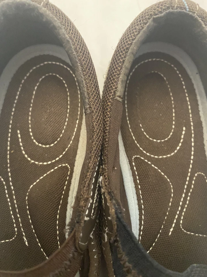 Zapato Deportivo RYKA Para Mujer Talla 8 Marrón Correa Cruzada Sin Cordones ¡BUENO! Foto 4 de 4