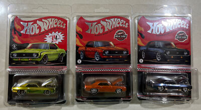 NEW 2023 Hot Wheels Red Line 1969 CHEVY CAMARO SS GREEN,ORANGE
