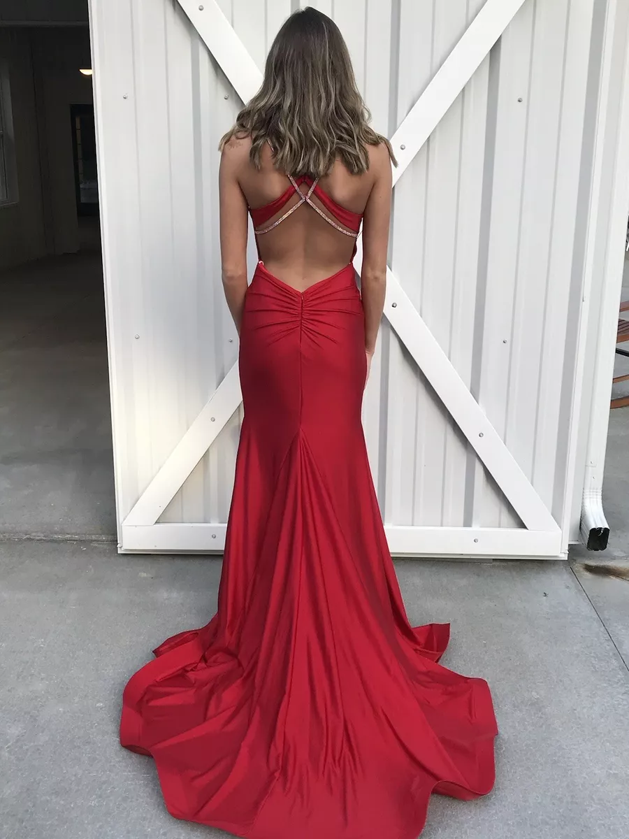 open back prom dress