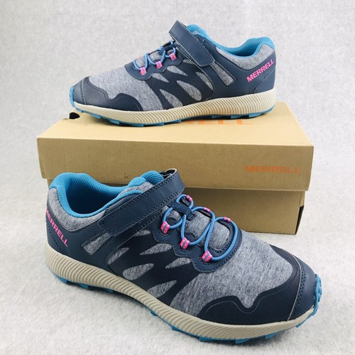 Merrell Nova 2 Hiking Sneaker Size 7 Youth /9 Womens Ankle Strap Navy Heather
