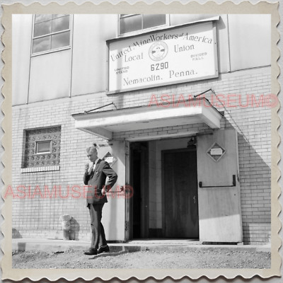 50s NEMACOLIN PENNSYLVANIA GREENE COUNTY MAN SUIT WORKER VINTAGE USA Photo 8623
