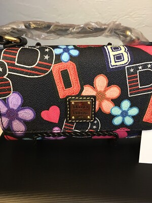 NWT Dooney & Bourke Flower Varsity Mimi Shoulder Bag Crossbody