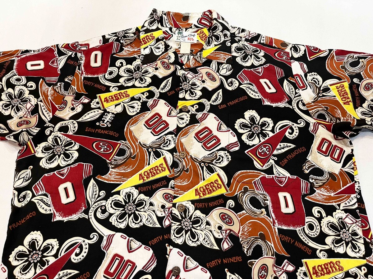 NFL 49ERS 古着　まとめ売り Vintage Sun & Turf San Francisco 49ers NFL Hawaiian Button