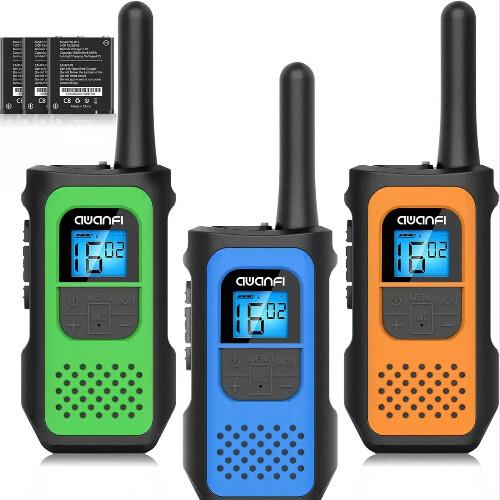 Pack de 3 talkies-walkies rechargeables avec batterie Li-ion 1200mAh - Photo 8/11