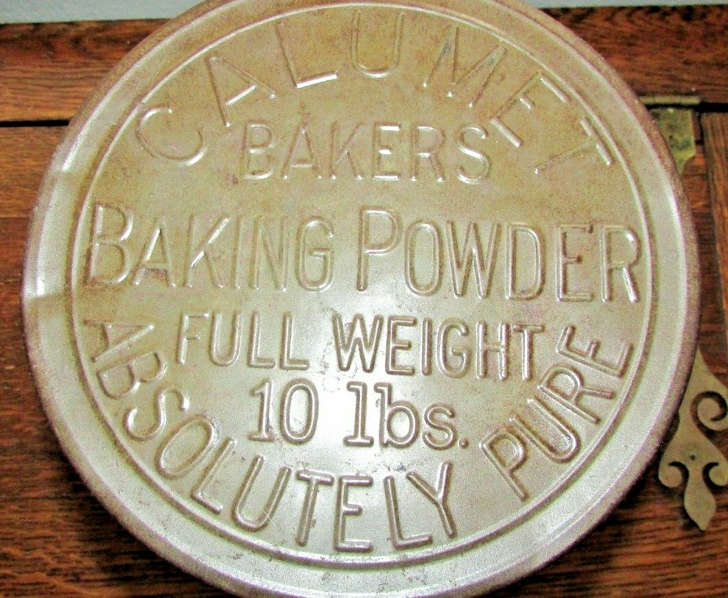 VERY RARE CALUMET BAKERS BAKING POWDER LARGE 10LB TIN GREAT ADVERTISING