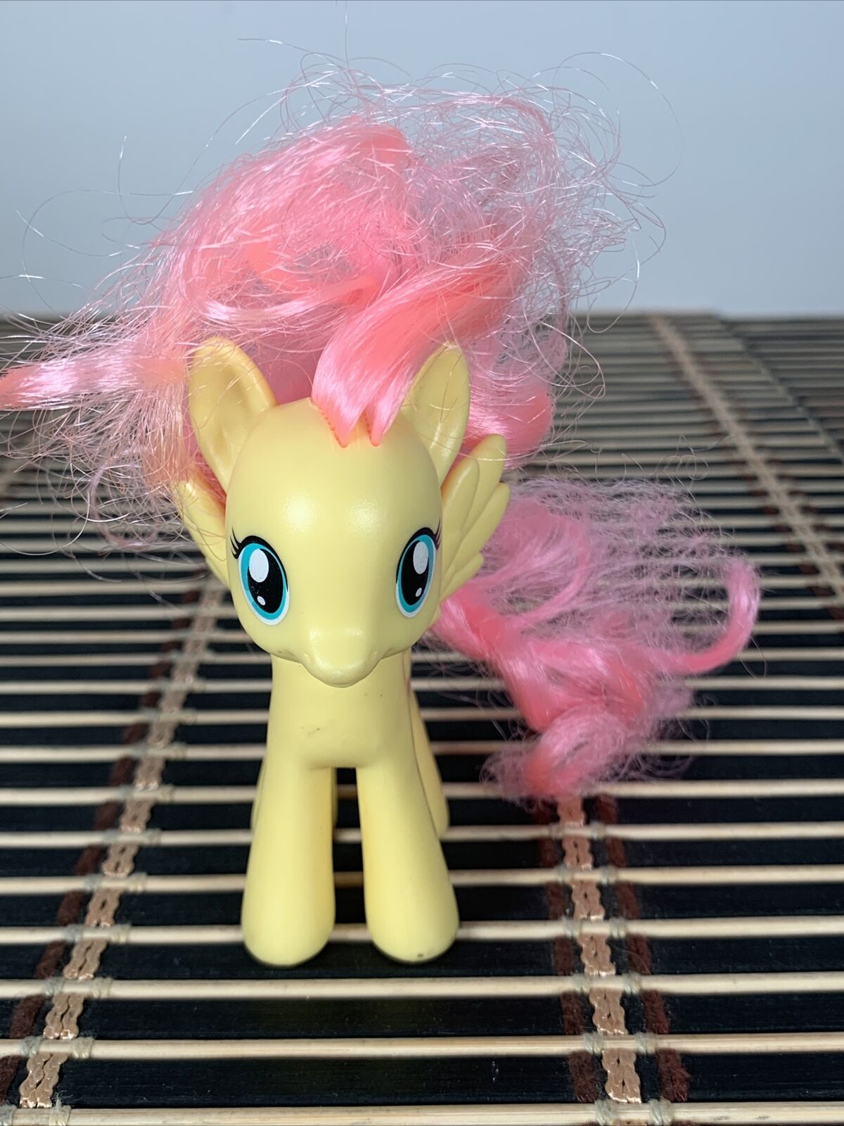Fluttershy My Little Pony G4 3" Brushable Figure Yellow Pink Butterflies 2010